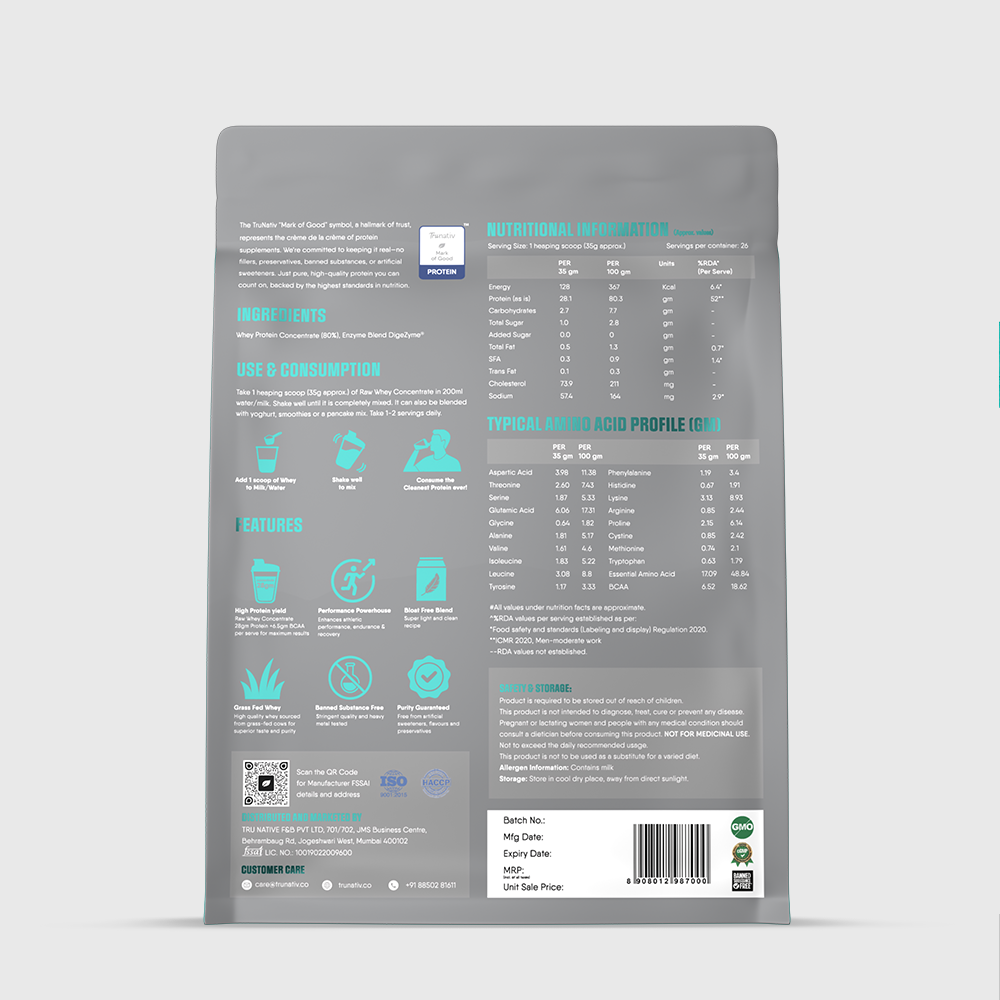 Raw Whey Concentrate